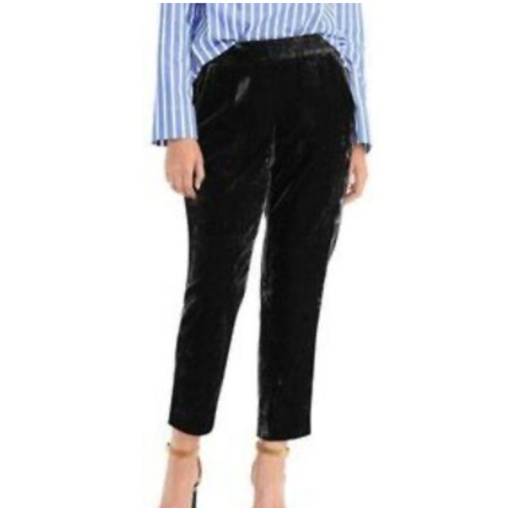 J crew pull on velvet pants